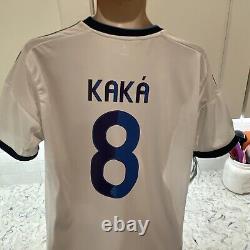 Kaka #8 Adidas Jersey Mens Large BWIN Real Madrid La Liga Kit New With Tags FLAWS