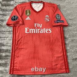 Karim Benzema #9 Adidas Parley Real Madrid Mens MEDIUM Champions League Jersey