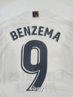 Karim Benzema Real Madrid CF La Liga Match Slim Fit Home Soccer Jersey 2020-2021