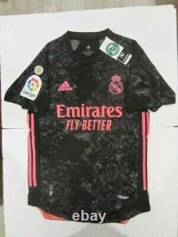 Karim Benzema Real Madrid La Liga Match Slim Fit Black 3rd Soccer Jersey 2020-21