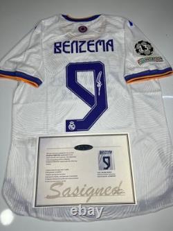 Karim Benzema SIGNED Jersey Real Madrid Final Champions League 2022 jersey + COA
