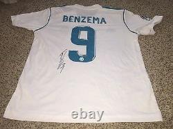 Karim Benzema Signed Real Madrid Jersey size medium new with tags proof