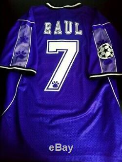 Kelme Real Madrid Away Champions 1997 Raul L Original Jersey Shirt