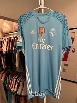 Keylor Navas Adidas Real Madrid 16/17 Home Goalkeeper Jersey Large