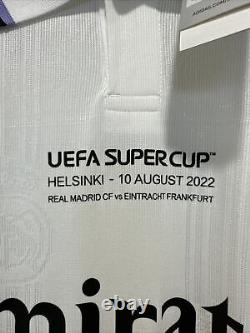 Kroos #8 Men's MEDIUM Adidas Authentic Real Madrid Súper Cup Final Jersey