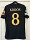Kroos #8 Mens SMALL Adidas Real Madrid Third Authentic Champions League Jersey