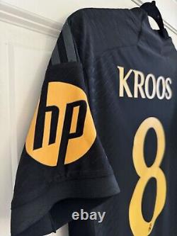Kroos #8 Mens SMALL Adidas Real Madrid Third Authentic Champions League Jersey