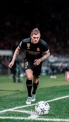 Kroos #8 Mens SMALL Adidas Real Madrid Third Authentic Champions League Jersey