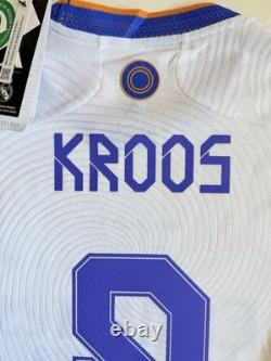 Kroos #8 Real Madrid 2022 LS Home Jersey UEFA Final Kit Mens Size L NWT