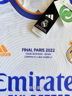 Kroos #8 Real Madrid 2022 LS Home Jersey UEFA Final Kit Mens Size L NWT