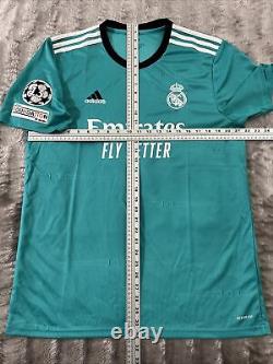 Kroos #8 Real Madrid Mens LARGE Green Third Jersey Champions League