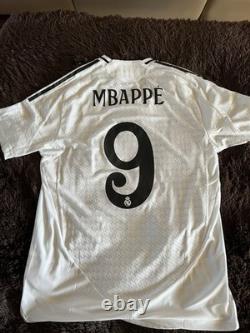 Kylian Mbappe Real Madrid Home Soccer Jersey Adidas Authentic 24/25 Size L