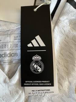 Kylian Mbappe Real Madrid Home Soccer Jersey Adidas Authentic 24/25 Size L