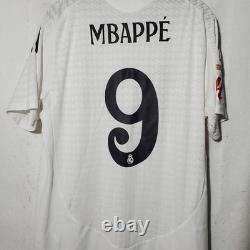 Kylian Mbappe Real Madrid Jersey Mens XL Slim Fit Adidas 23-24 1st Season #9 NWT