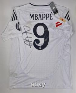 Kylian Mbappé Real Madrid jersey 2025 Hand Signed WithCOA+Free shipping world wide