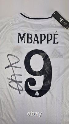 Kylian Mbappé Real Madrid jersey 2025 Hand Signed WithCOA+Free shipping world wide