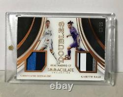 Limited to 25 double patch jersey cards PANINI IMMACULATE Ronaldo Vail Real Madr