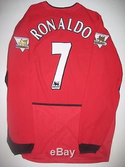 Long Sleeve 2003 Nike Manchester United Cristiano Ronaldo Jersey Real Madrid LS