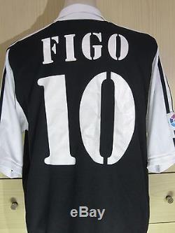Luis Figo Real Madrid 2001 Adidas Portugal Player Football Shirt Vintage Jersey
