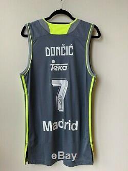 Luka Doncic Original Real Madrid Jersey Grey Signed Dallas Mavericks NEW