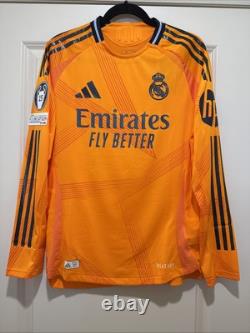 Luka Modric #10 Mens MEDIUM Adidas Real Madrid Away Authentic Jersey Long Sleev