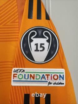 Luka Modric #10 Mens MEDIUM Adidas Real Madrid Away Authentic Jersey Long Sleev