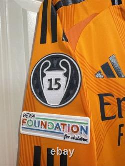 Luka Modric #10 Mens MEDIUM Adidas Real Madrid Away Authentic Jersey Long Sleev