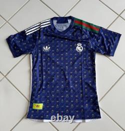 Luxe Collab Real Madrid Ronaldo #7 Short Sleeve Blue Fan Jersey