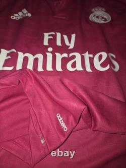 MATCH ISSUED 2014/15 Real Madrid Benzema #9 Adizero Player Version Jersey Sz 10