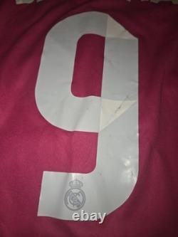 MATCH ISSUED 2014/15 Real Madrid Benzema #9 Adizero Player Version Jersey Sz 10