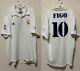 MINT FIGO #10 REAL MADRID 2001/2002 L Jersey Centenary WHITE CamisetaLFP