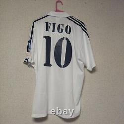 MINT FIGO #10 REAL MADRID 2002/2003 XL Jersey Centenary WHITE Camiseta UCL
