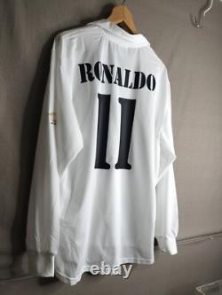 MINT Ronaldo 11 L REAL MADRID 2002 2003 Home Jersey Camiseta Shirt Brazil