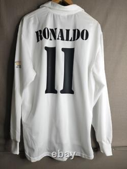 MINT Ronaldo 11 L REAL MADRID 2002 2003 Home Jersey Camiseta Shirt Brazil