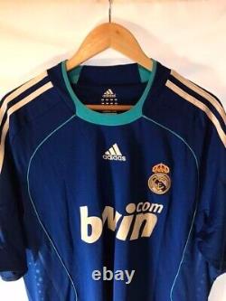 MINT Van Nistelrooy 17 XL REAL MADRID 2008 2009 Away Jersey Camiseta Shirt
