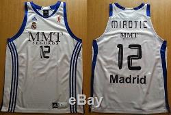 MIROTIC Real Madrid Jersey Camiseta Canotta Trikot Basketball 2010/11 XL Bulls