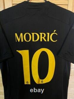 MODRIC #10 REAL MADRID JERSEY THIRD FOOTBALL SOCCER SHIRT ADIDAS MEN sz L