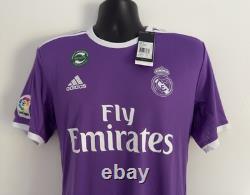 (M) BNWT Real Madrid 2016/17 Away Jersey Shirt 16/17 Kit Ronaldo Era 2017 Purple