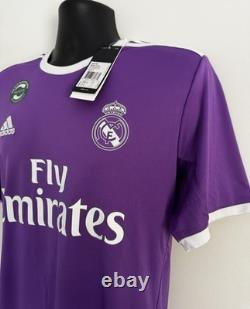 (M) BNWT Real Madrid 2016/17 Away Jersey Shirt 16/17 Kit Ronaldo Era 2017 Purple