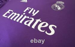 (M) BNWT Real Madrid 2016/17 Away Jersey Shirt 16/17 Kit Ronaldo Era 2017 Purple