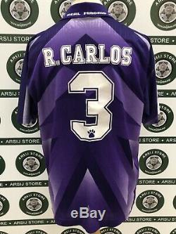 Maglia Calcio Real Madrid Roberto Carlos Match Worn Shirt Trikot Jersey Maillot