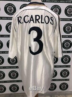 Maglia Calcio Real Madrid Roberto Carlos Signed Autografata Shirt Trikot Jersey