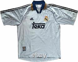 Maglia Real madrid Eto'o 1998-99 vintage Adidas football shirt Teka home jersey