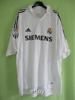 Maillot Vintage Real Madrid Zidane 2005 2006 Vintage Adidas jersey Siemens XXL