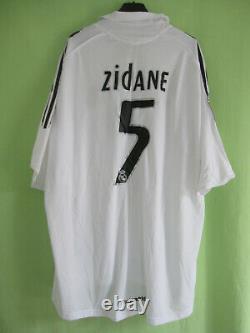 Maillot Vintage Real Madrid Zidane 2005 2006 Vintage Adidas jersey Siemens XXL