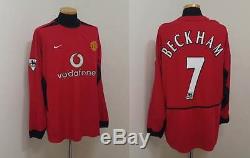 Manchester Shirt Jersey Beckham England Real Madrid Milan La Galaxy XL