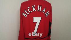 Manchester Shirt Jersey Beckham England Real Madrid Milan La Galaxy XL