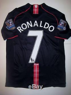 Manchester United Cristiano Ronaldo Nike Black Jersey 2007 Real Madrid/Portugal