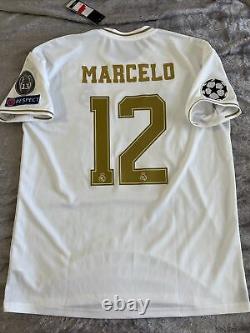 Marcelo #12 Real Madrid Mens EXTRA LARGE Home Champions League Jersey
