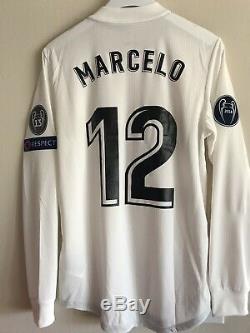 Marcelo Real Madrid match issue jersey medium 2019 climachill shirt Adidas